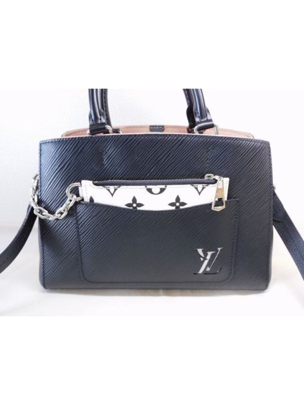 Louis Vuitton Epi Marelle Tote BB Shoulder Bag Noir